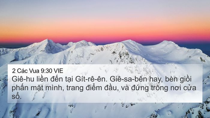 2 Các Vua 9:30 VIE Bible Verse Image
