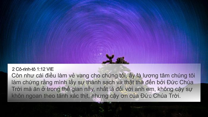 2 Cô-rinh-tô 1:12 VIE Bible Verse Image