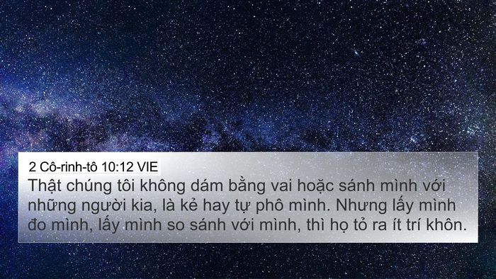 2 Cô-rinh-tô 10:12 VIE Bible Verse Image