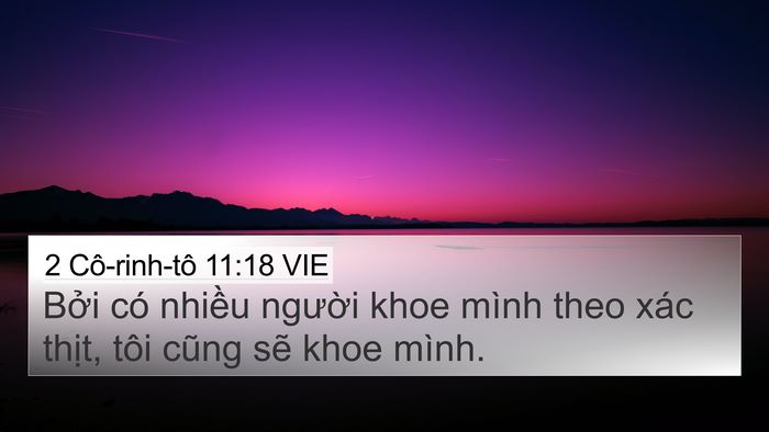 2 Cô-rinh-tô 11:18 VIE Bible Verse Image