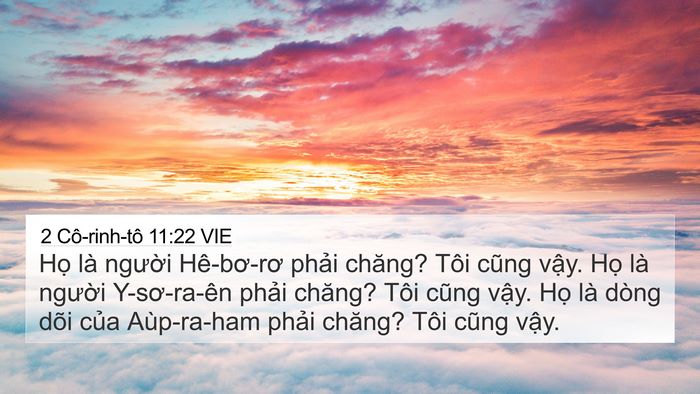 2 Cô-rinh-tô 11:22 VIE Bible Verse Image