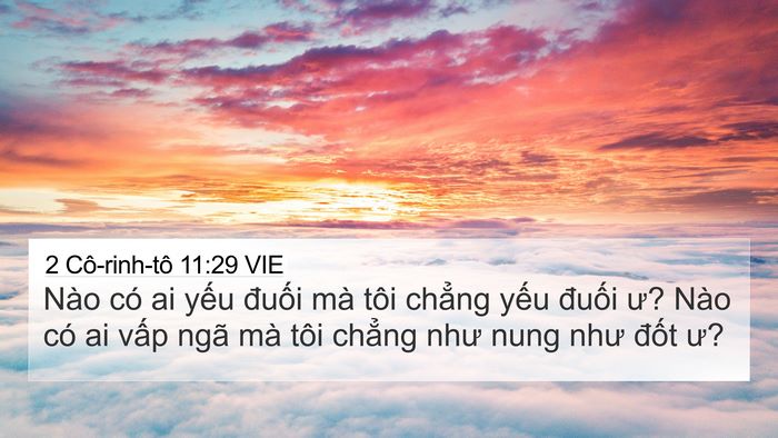 2 Cô-rinh-tô 11:29 VIE Bible Verse Image