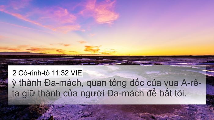 2 Cô-rinh-tô 11:32 VIE Bible Verse Image