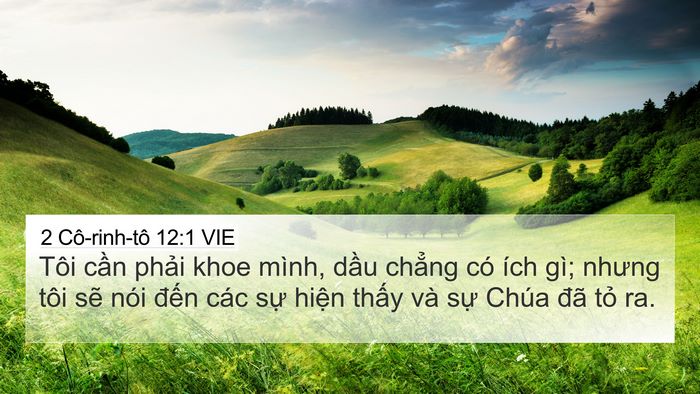 2 Cô-rinh-tô 12:1 VIE 4K Wallpaper - Tôi cần phải khoe mình, dầu chẳng có - 4K Wallpaper Bible Verse