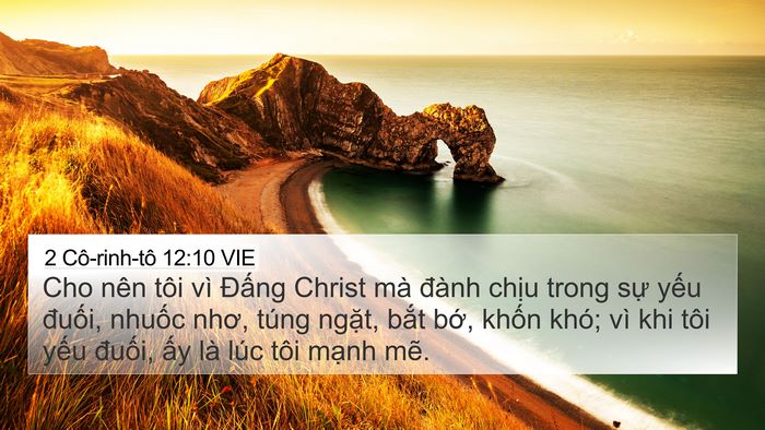 2 Cô-rinh-tô 12:10 VIE Bible Verse Image