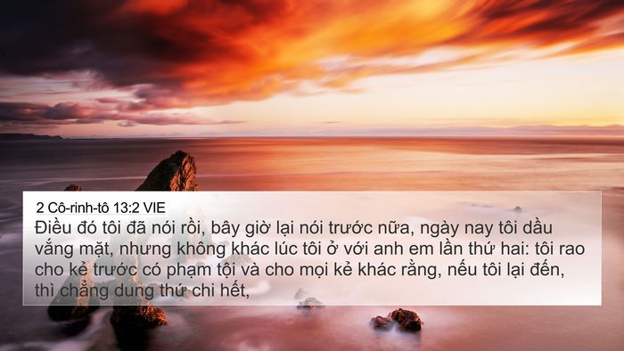 2 Cô-rinh-tô 13:2 VIE Bible Verse Image
