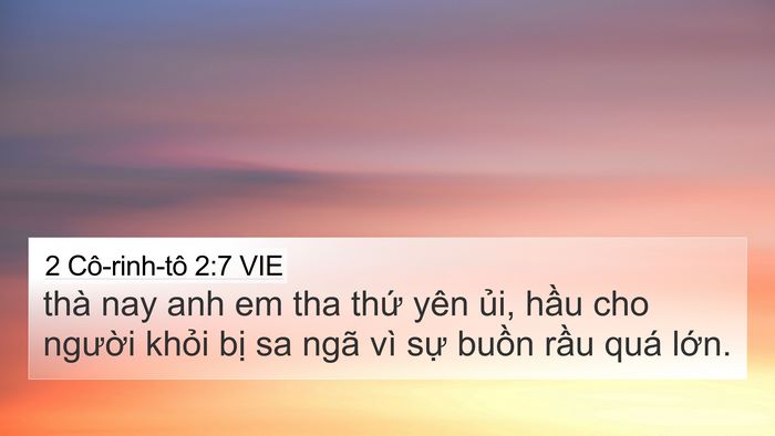 2 Cô-rinh-tô 2:7 VIE Bible Verse Image