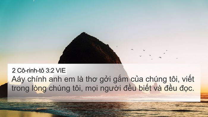 2 Cô-rinh-tô 3:2 VIE 4K Wallpaper - Aáy chính anh em là thơ gởi gắm của - 4K Wallpaper Bible Verse