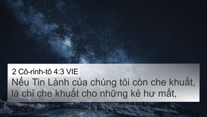 2 Cô-rinh-tô 4:3 VIE Bible Verse Image