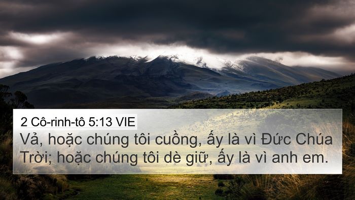 2 Cô-rinh-tô 5:13 VIE Bible Verse Image