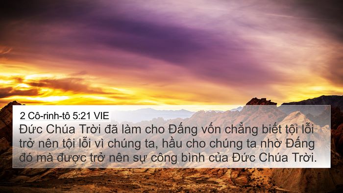 2 Cô-rinh-tô 5:21 VIE Bible Verse Image