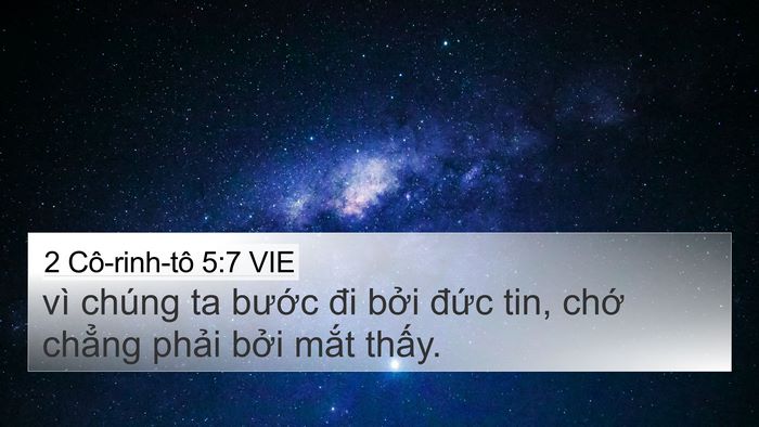 2 Cô-rinh-tô 5:7 VIE Bible Verse Image
