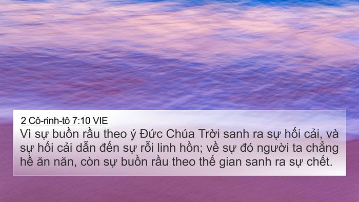 2 Cô-rinh-tô 7:10 VIE Bible Verse Image