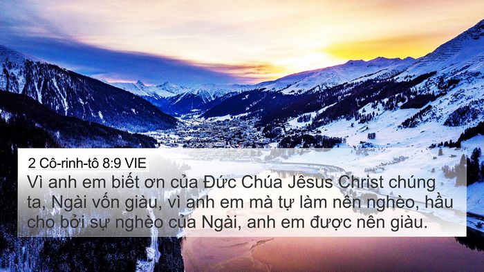2 Cô-rinh-tô 8:9 VIE Bible Verse Image