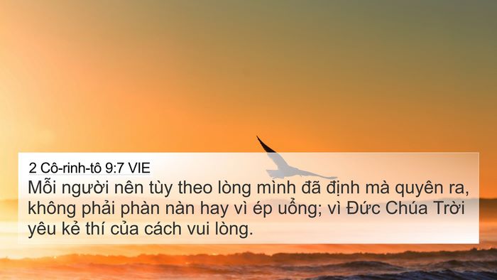 2 Cô-rinh-tô 9:7 VIE Bible Verse Image