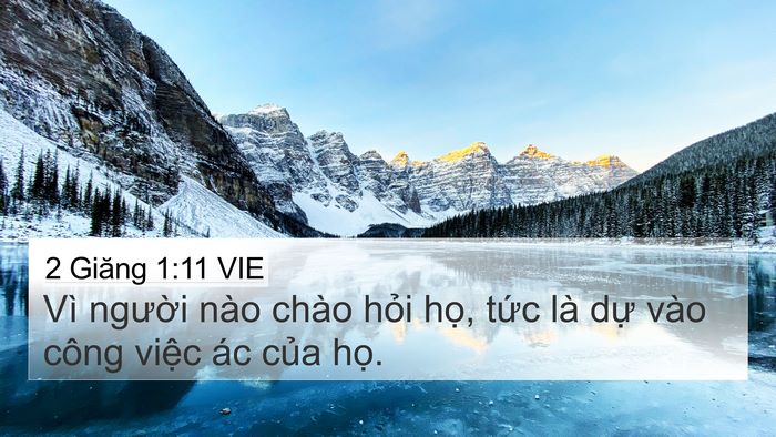 2 Giăng 1:11 VIE Bible Verse Image