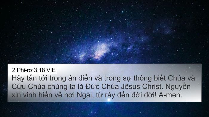 2 Phi-rơ 3:18 VIE Bible Verse Image