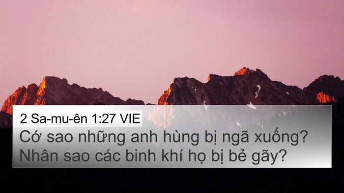 2 Sa-mu-ên 1:27 VIE Bible Verse Image
