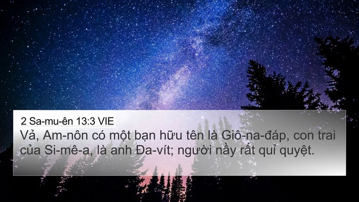 2 Sa-mu-ên 13:3 VIE Bible Verse Image