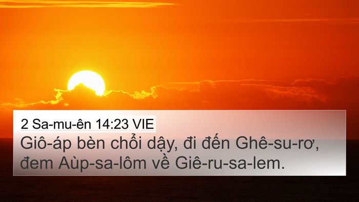 2 Sa-mu-ên 14:23 VIE Bible Verse Image