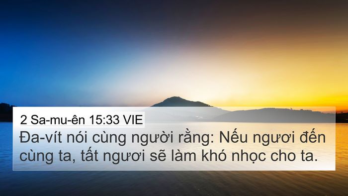 2 Sa-mu-ên 15:33 VIE Bible Verse Image