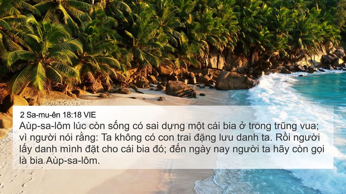2 Sa-mu-ên 18:18 VIE Bible Verse Image
