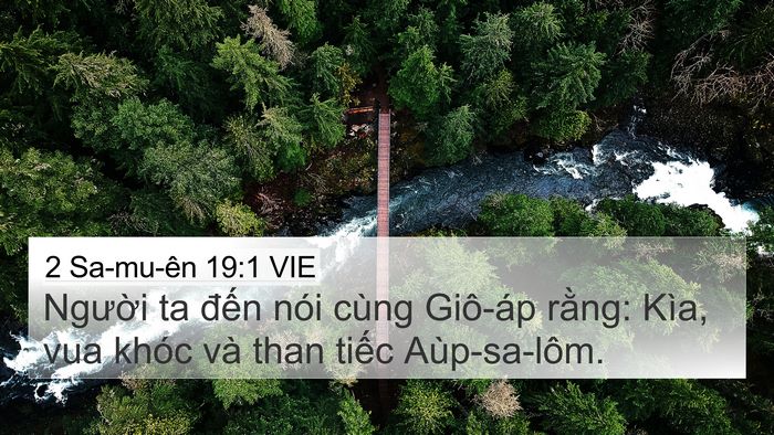 2 Sa-mu-ên 19:1 VIE 4K Wallpaper - Người ta đến nói cùng Giô-áp rằng: - 4K Wallpaper Bible Verse