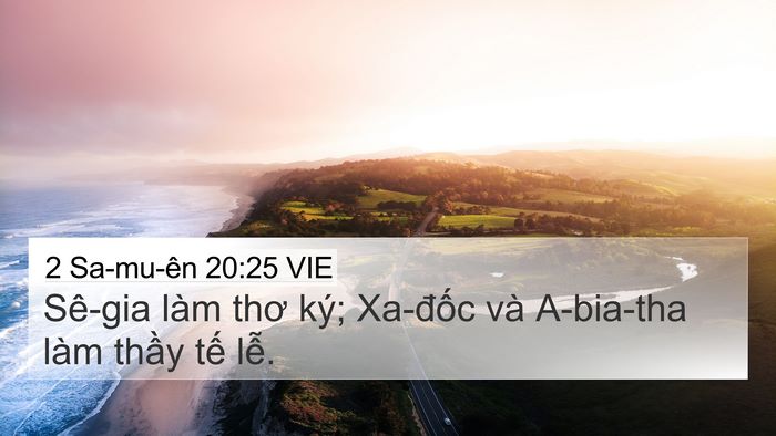 2 Sa-mu-ên 20:25 VIE Bible Verse Image