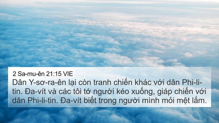 2 Sa-mu-ên 21:15 VIE 4K Wallpaper - Dân Y-sơ-ra-ên lại còn tranh chiến khác - 4K Wallpaper Bible Verse
