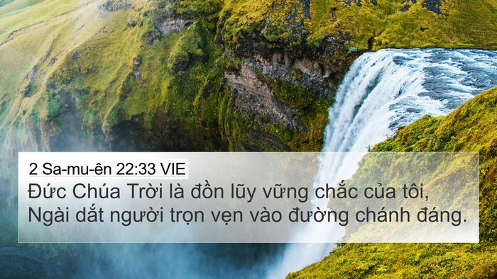 2 Sa-mu-ên 22:33 VIE Bible Verse Image