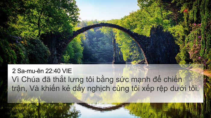 2 Sa-mu-ên 22:40 VIE Bible Verse Image