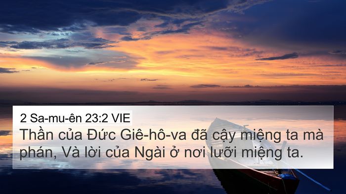 2 Sa-mu-ên 23:2 VIE Bible Verse Image