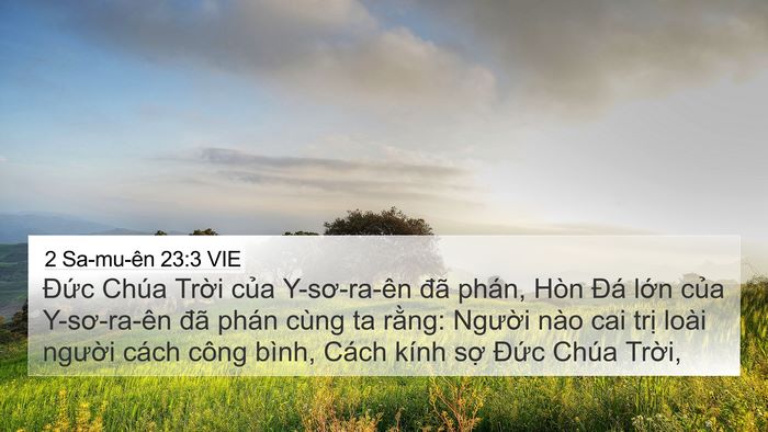 2 Sa-mu-ên 23:3 VIE 4K Wallpaper - Đức Chúa Trời của Y-sơ-ra-ên đã - 4K Wallpaper Bible Verse