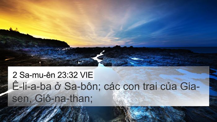 2 Sa-mu-ên 23:32 VIE Bible Verse Image