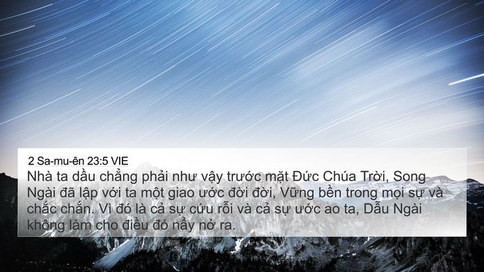 2 Sa-mu-ên 23:5 VIE 4K Wallpaper - Nhà ta dầu chẳng phải như vậy trước - 4K Wallpaper Bible Verse