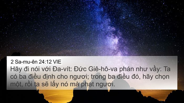 2 Sa-mu-ên 24:12 VIE Bible Verse Image