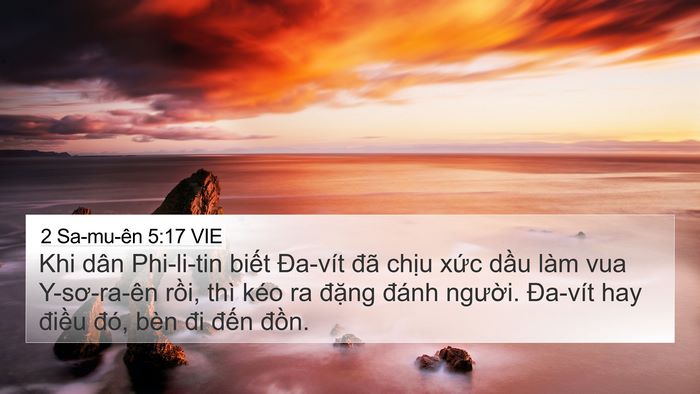 2 Sa-mu-ên 5:17 VIE Bible Verse Image