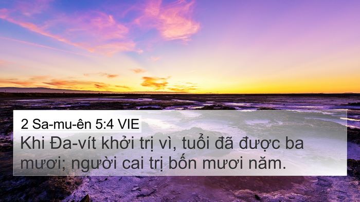 2 Sa-mu-ên 5:4 VIE Bible Verse Image