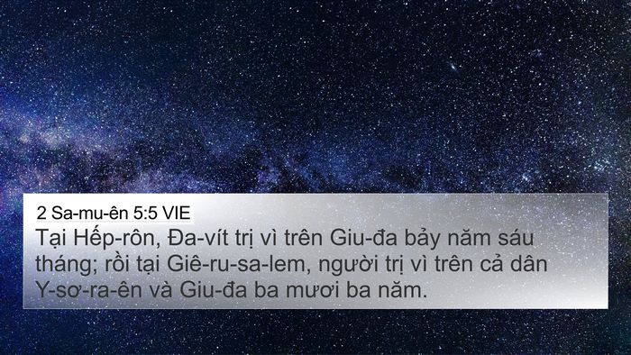 2 Sa-mu-ên 5:5 VIE Bible Verse Image