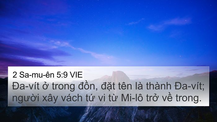 2 Sa-mu-ên 5:9 VIE Bible Verse Image
