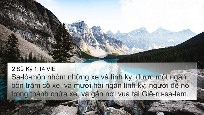 2 Sử Ký 1:14 VIE Bible Verse Image