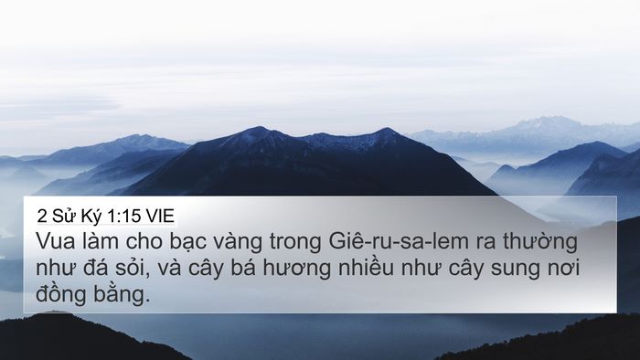 2 Sử Ký 1:15 VIE Bible Verse Image