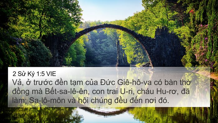 2 Sử Ký 1:5 VIE Bible Verse Image