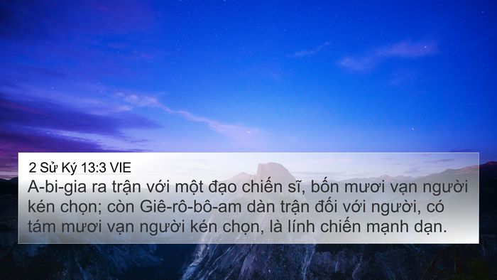 2 Sử Ký 13:3 VIE Bible Verse Image