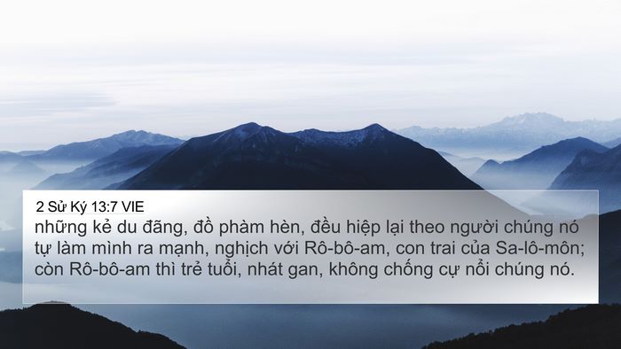 2 Sử Ký 13:7 VIE Bible Verse Image
