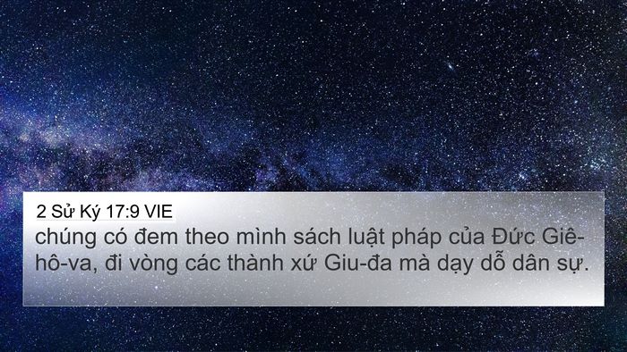 2 Sử Ký 17:9 VIE Bible Verse Image