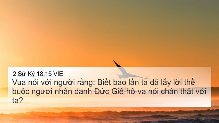 2 Sử Ký 18:15 VIE Bible Verse Image