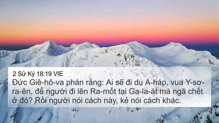 2 Sử Ký 18:19 VIE Bible Verse Image