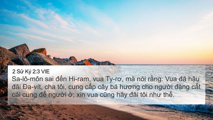 2 Sử Ký 2:3 VIE Bible Verse Image