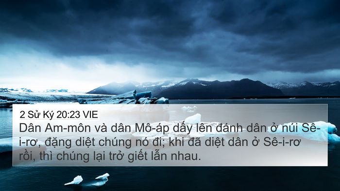2 Sử Ký 20:23 VIE Bible Verse Image